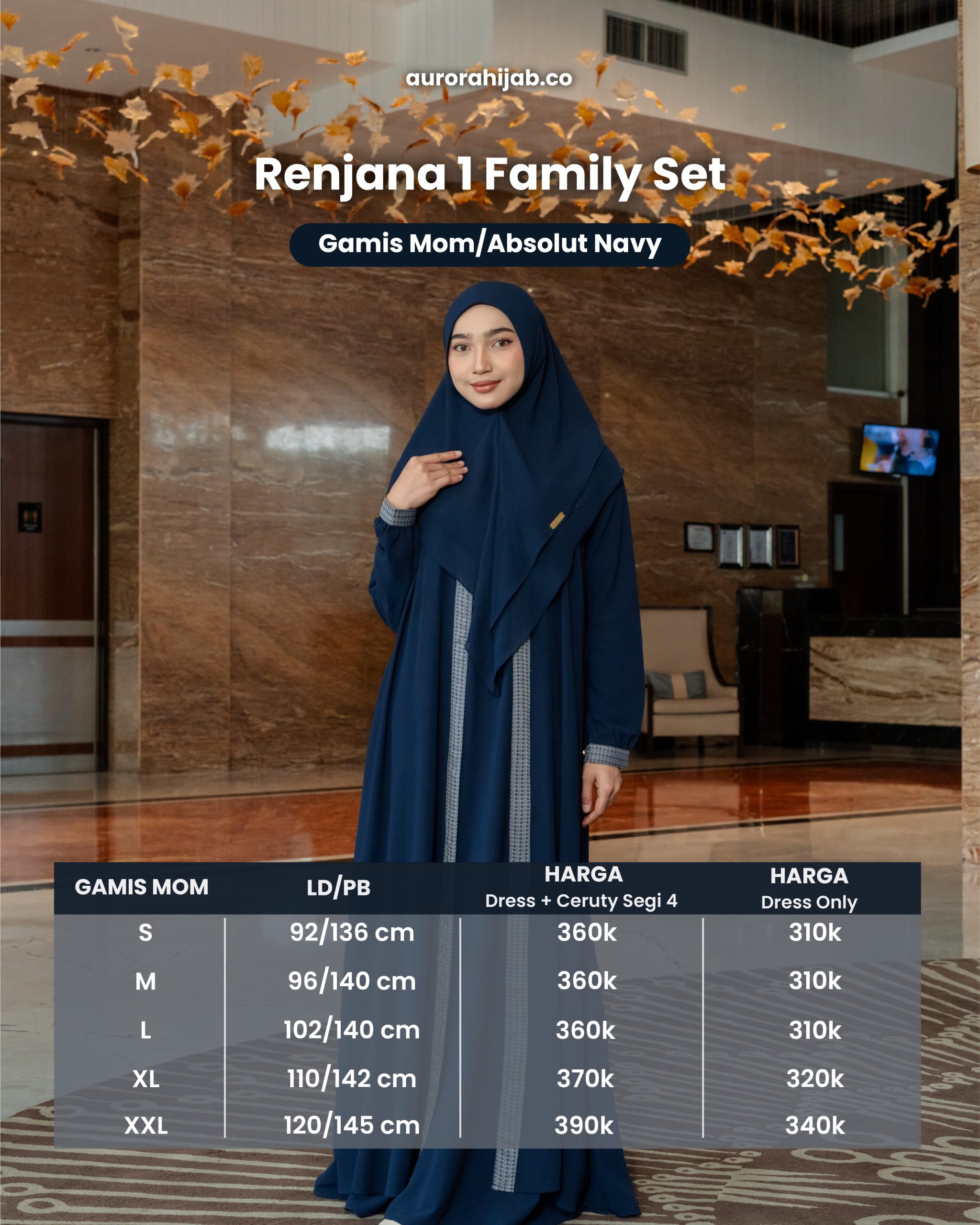 Ukuran Gamis Mom Renjana 1