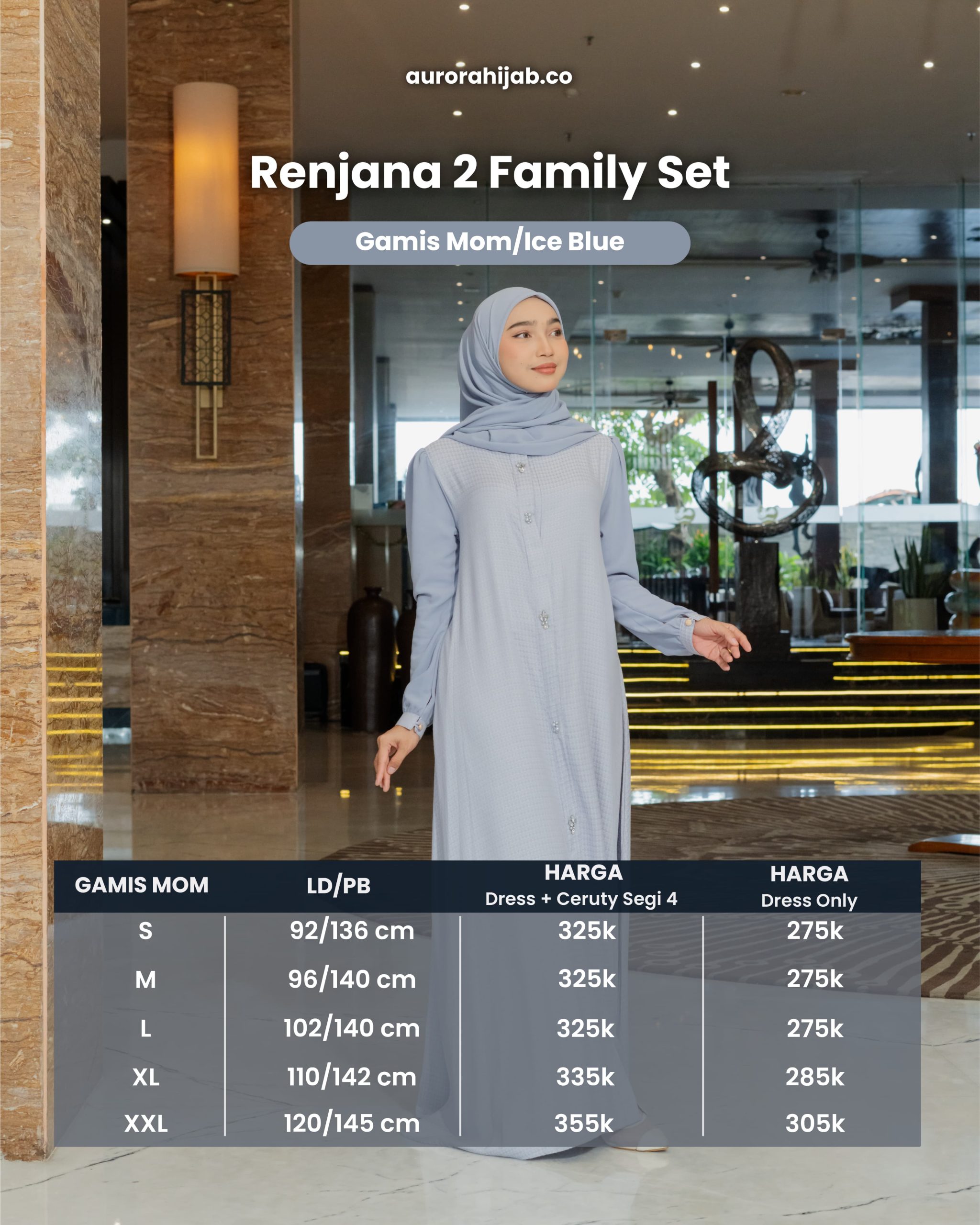 Ukuran Gamis Mom Renjana 2