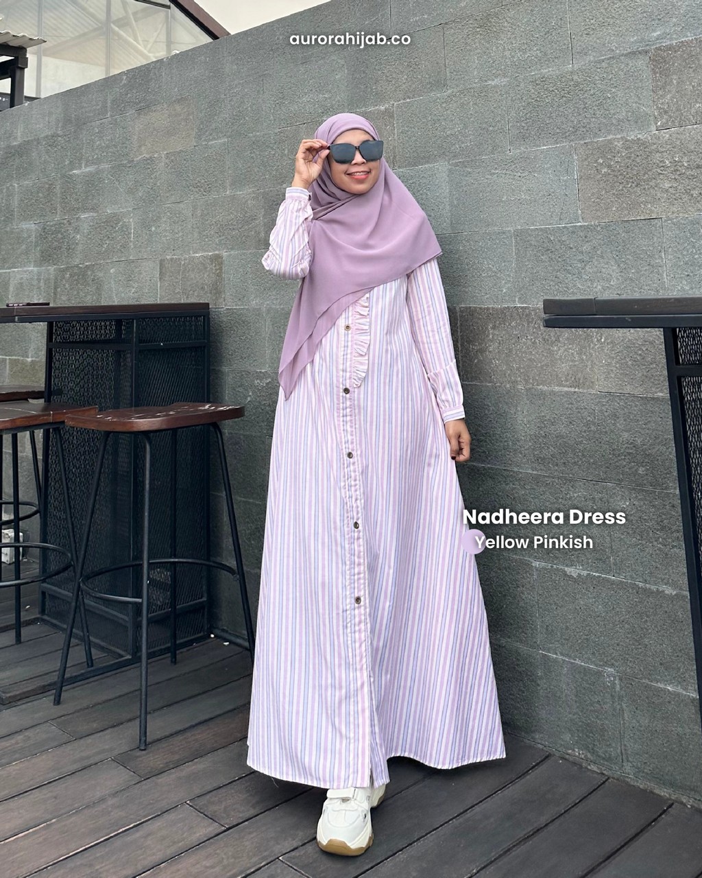 nadheera yellow pinkish