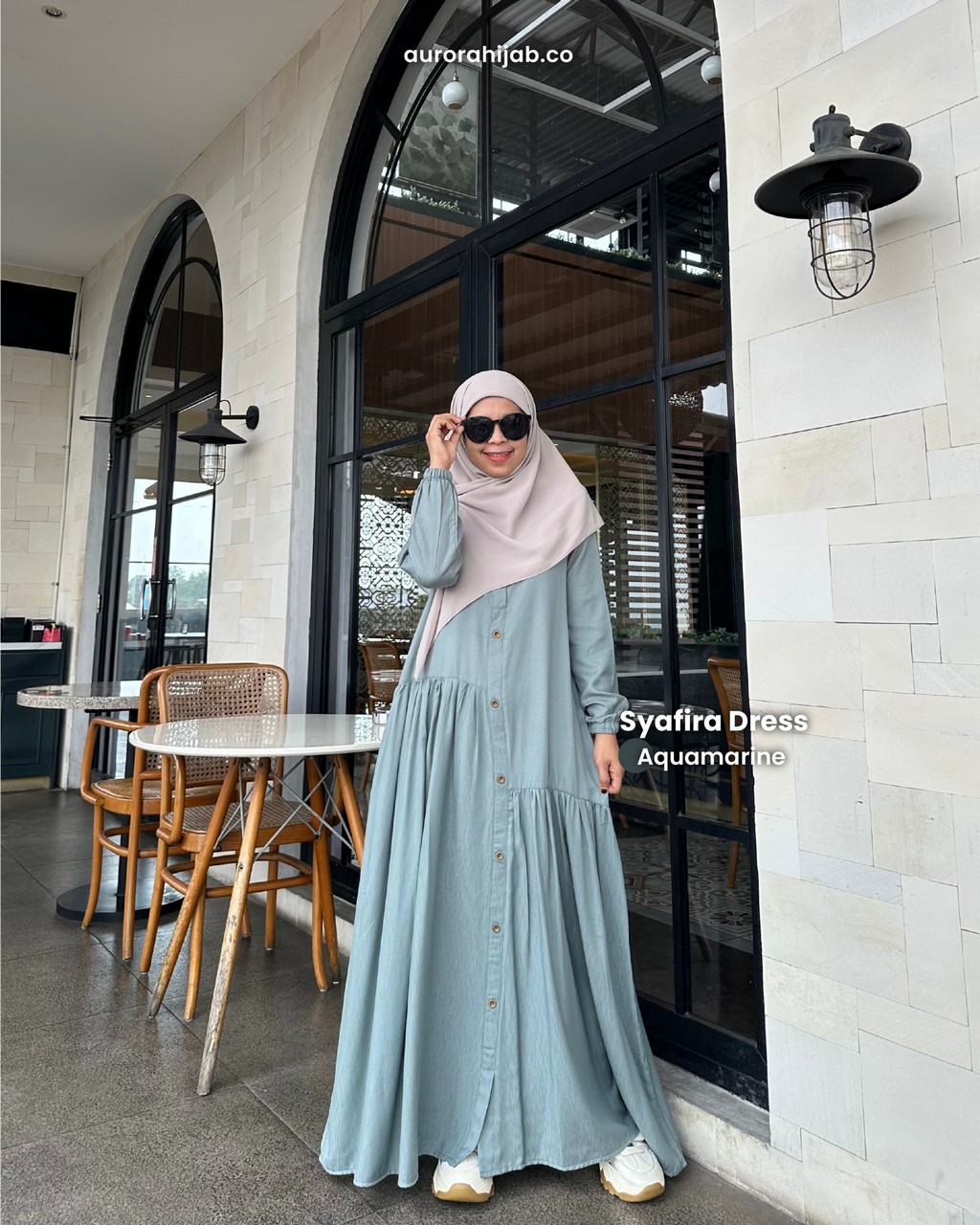 syafira dress aquamarine