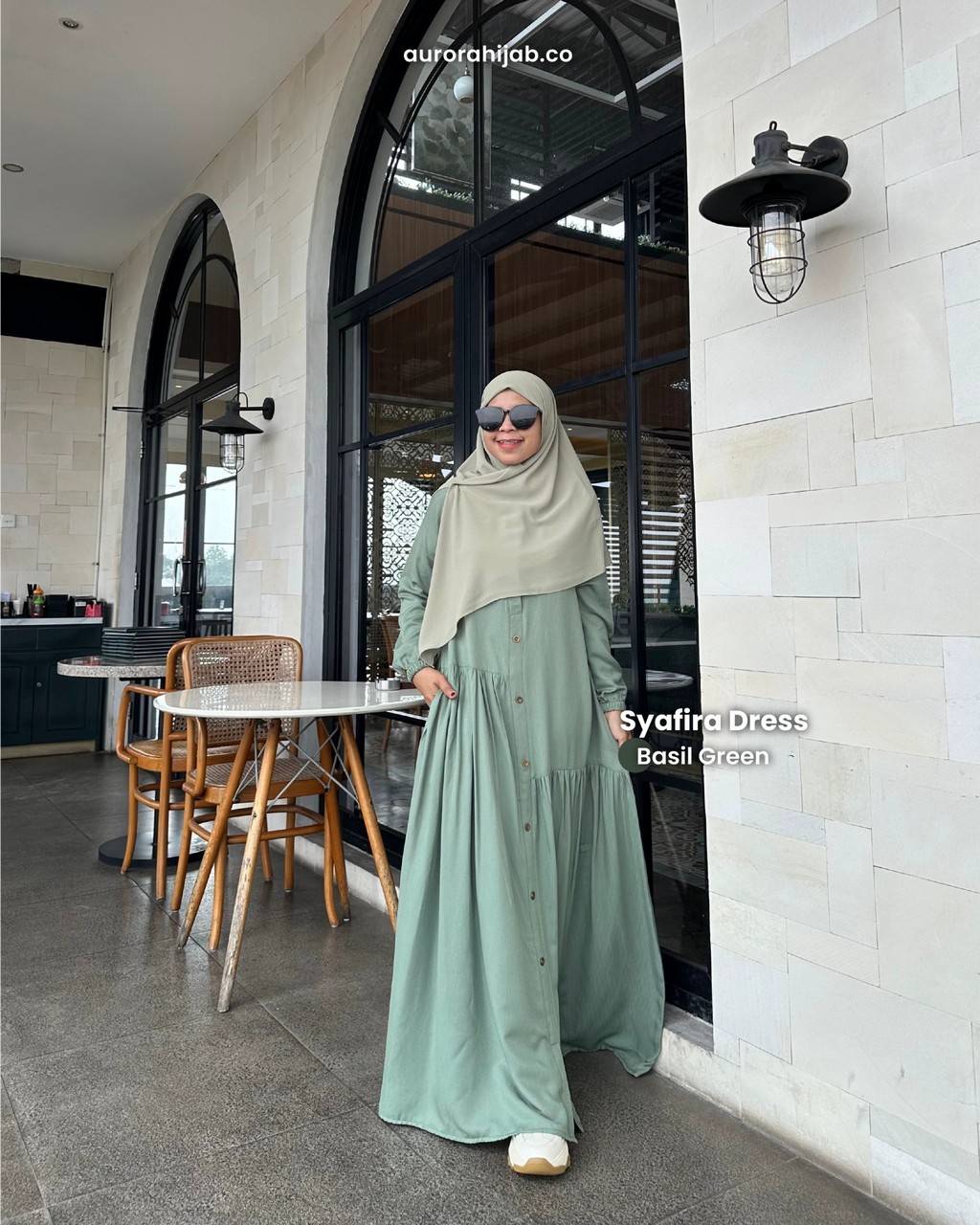 syafira dress basil green