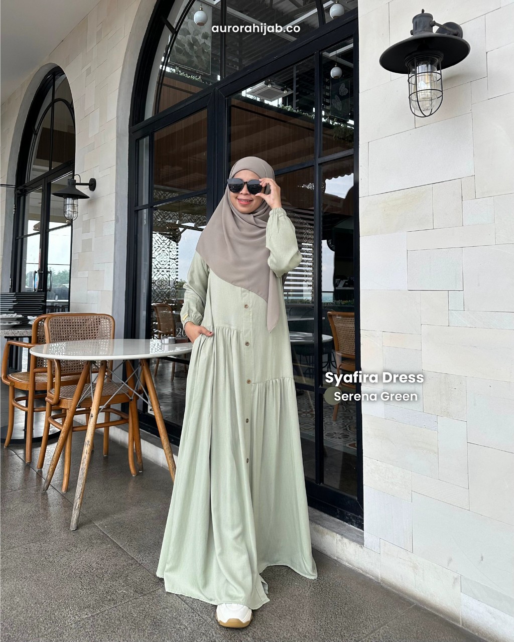 syafira dress serena green