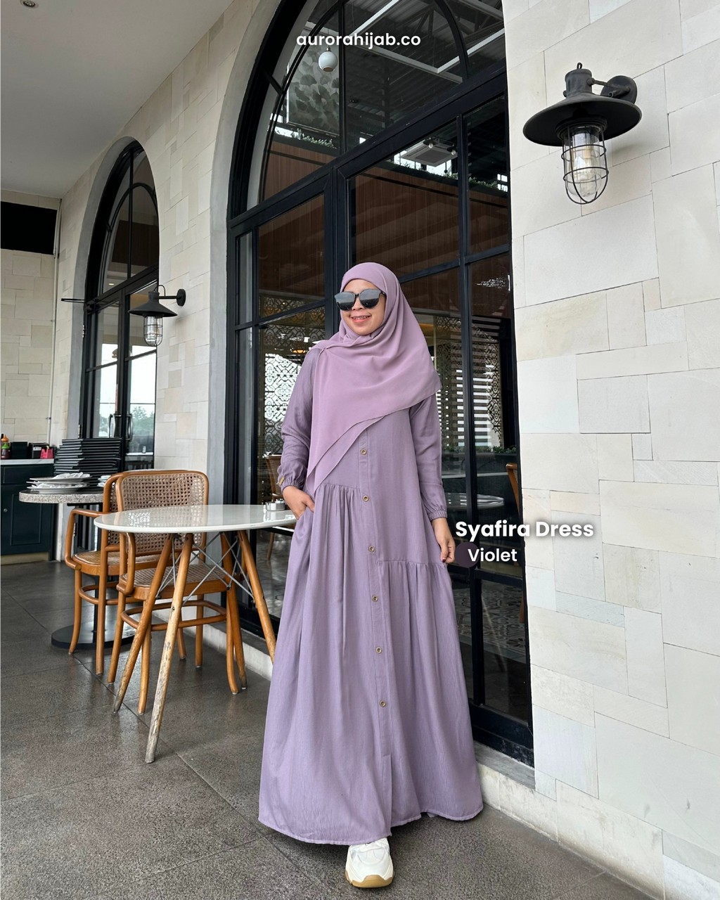 syafira dress violet