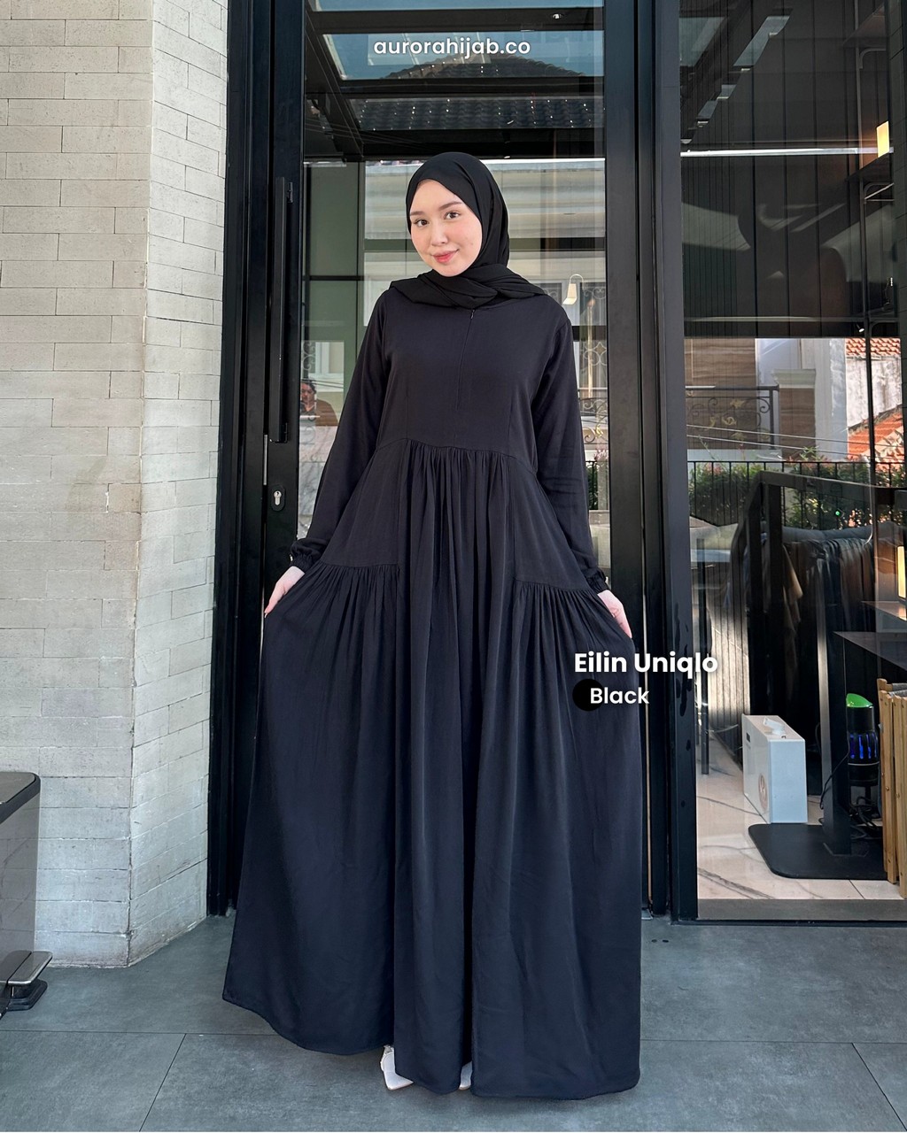 Eilin Uniqlo Dress Black