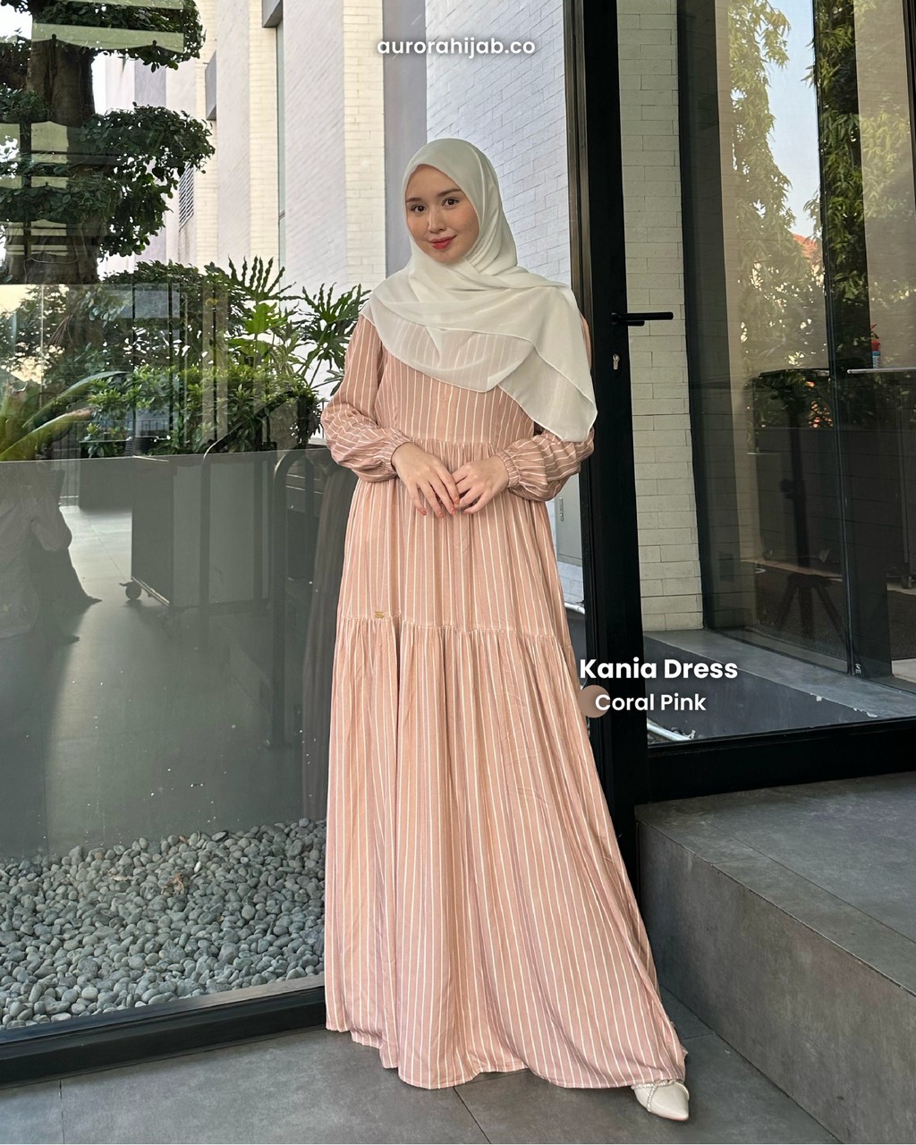 Kania Dress Coral Pink