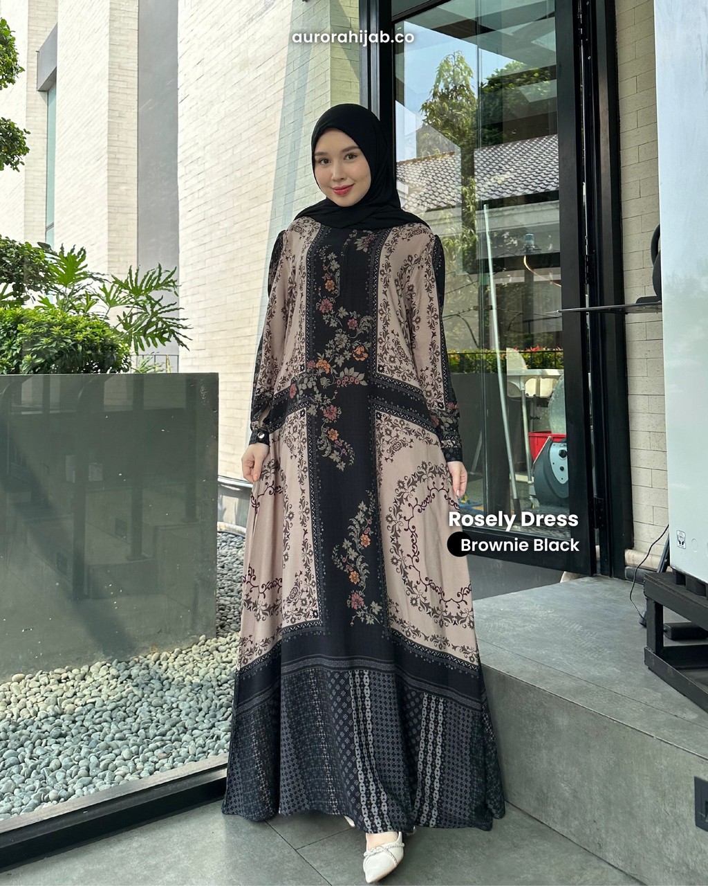 Rosely Dress Brownie Black