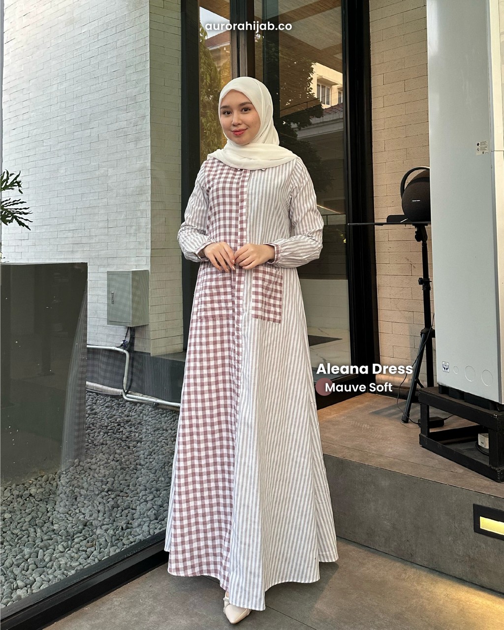 Aleana Dress Mauve soft