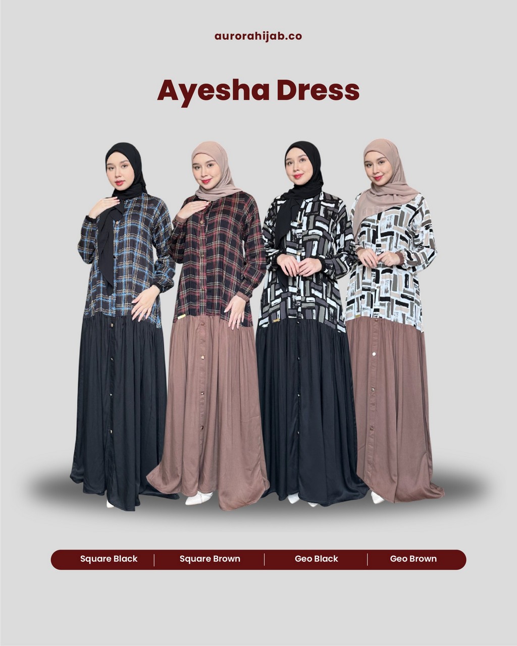 Pilihan Warna Ayesha Dress