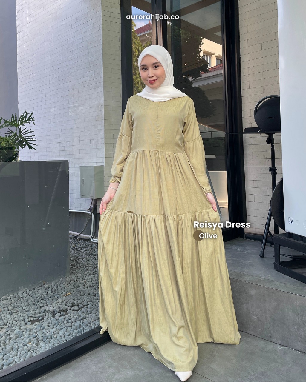 Reisya Dress Olive 2