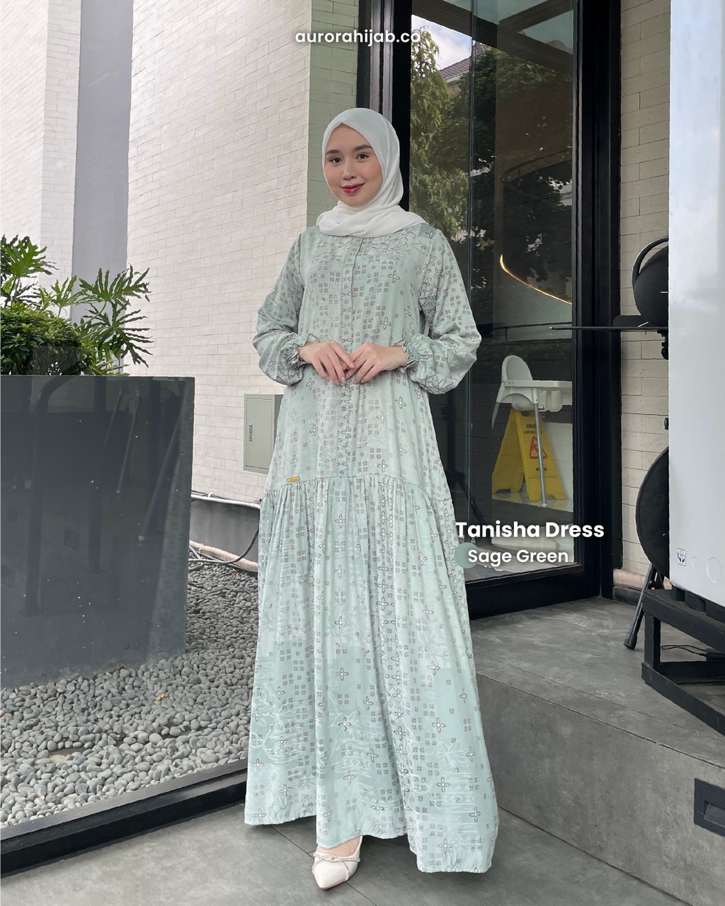 Tanisha Dress Sage Green