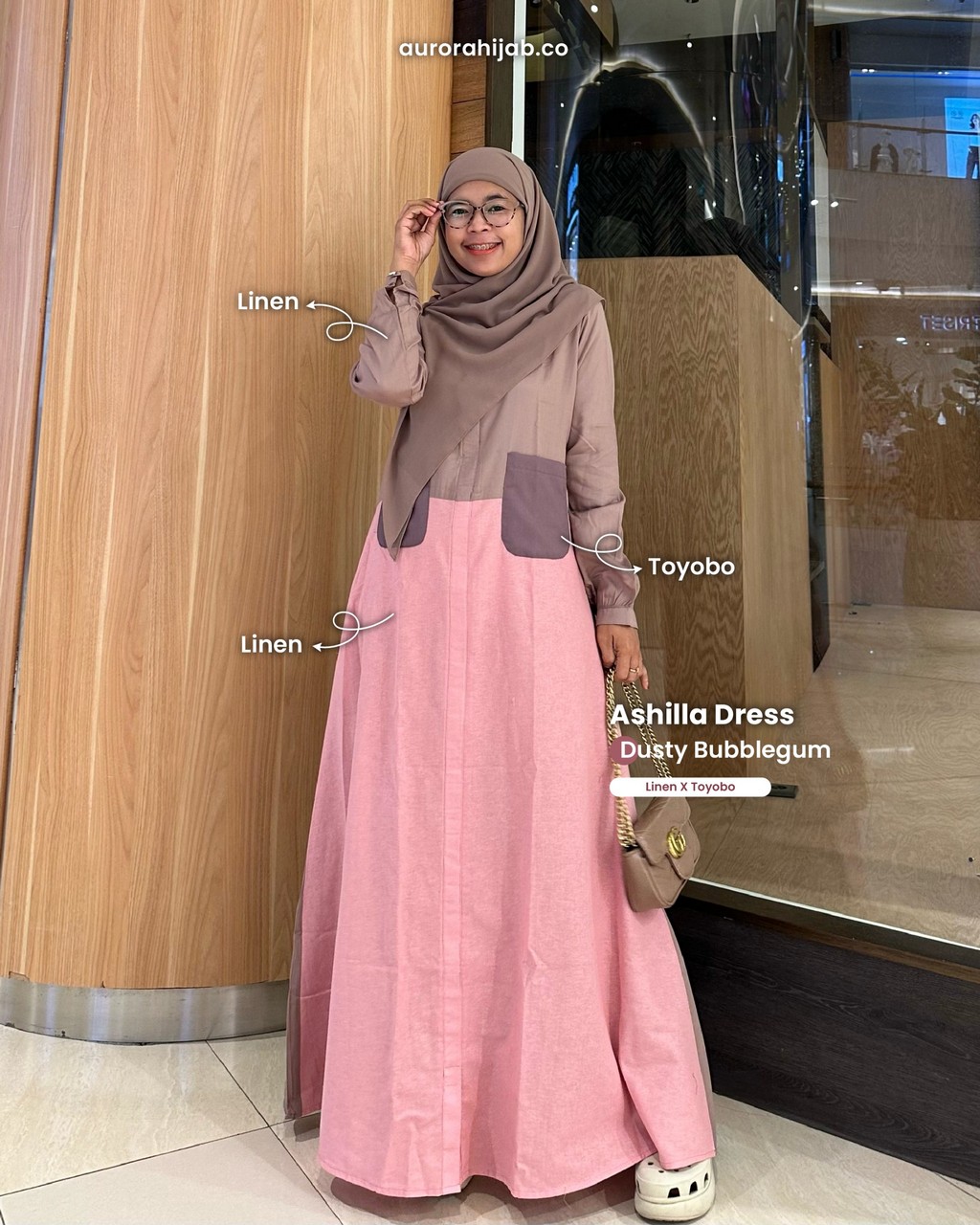 Ashilla Dress Dusty Bubblegum