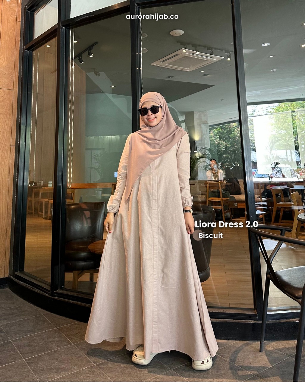 Liora Dress 2 Biscuit