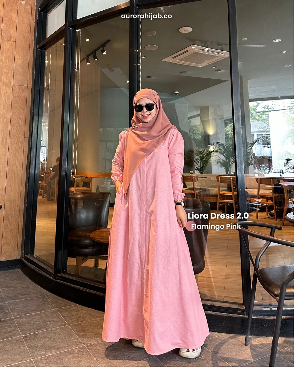 Liora Dress 2 Flamingo Pink