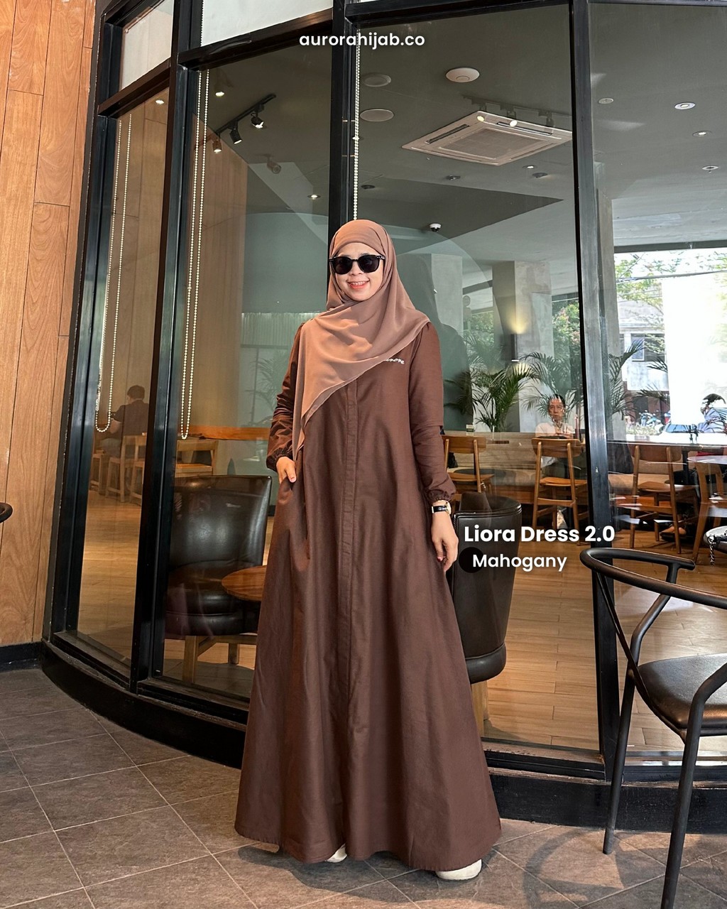 Liora Dress 2 Mahogany