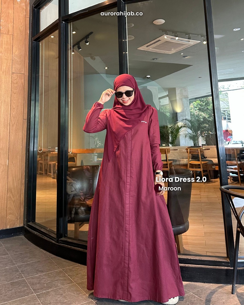 Liora Dress 2 Maroon