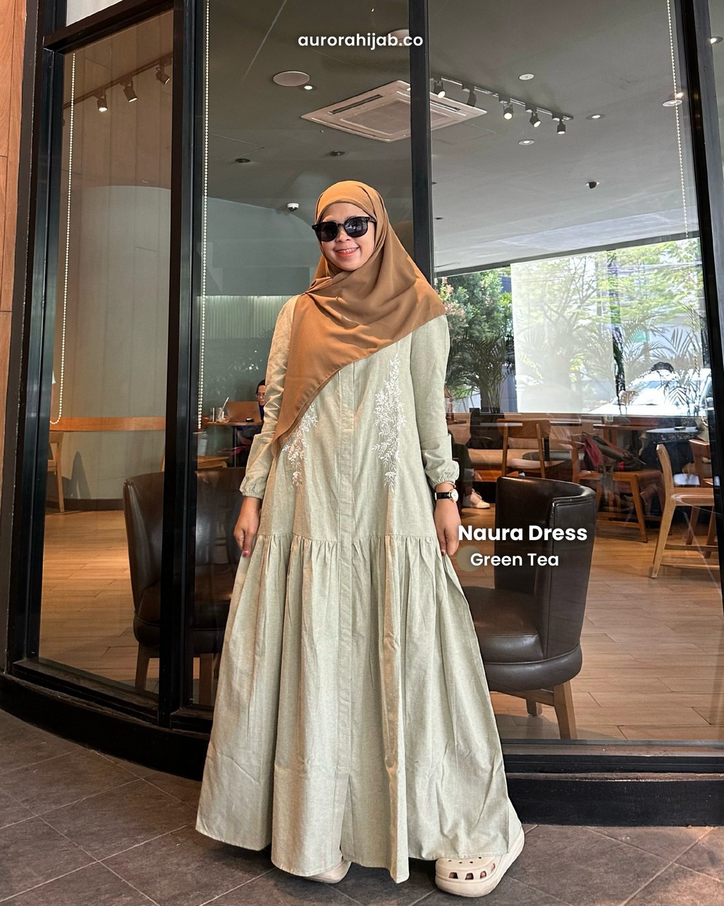 Naura Dress Green Tea