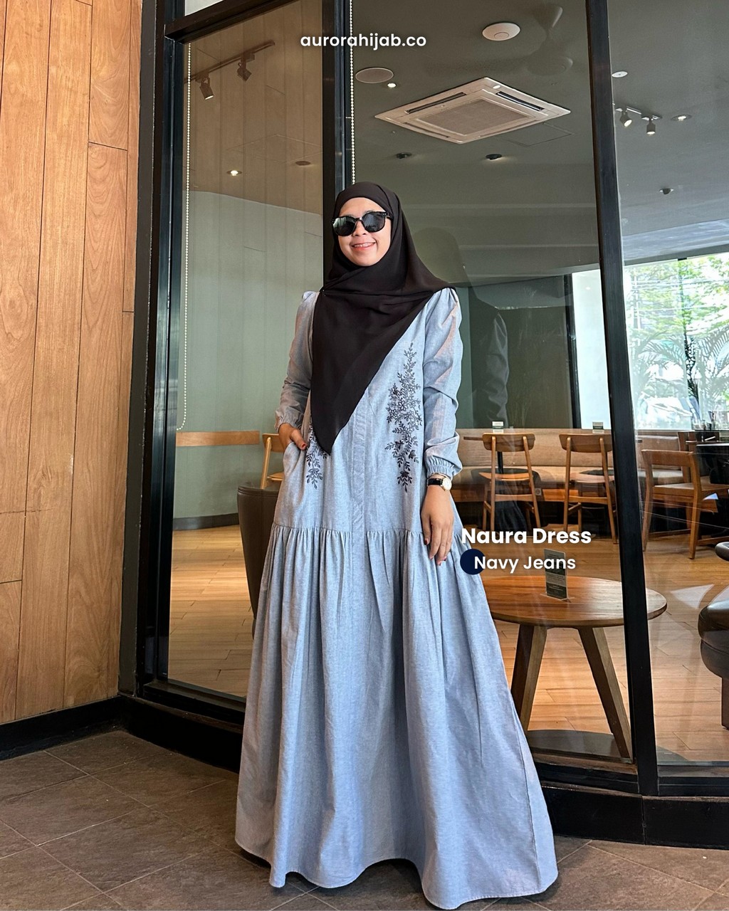 Naura Dress Navy Jeans