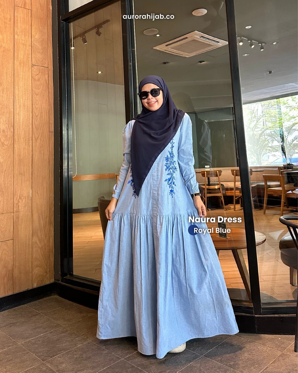 Naura Dress Royal Blue