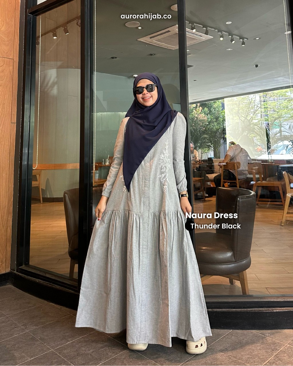 Naura Dress Thunder Black