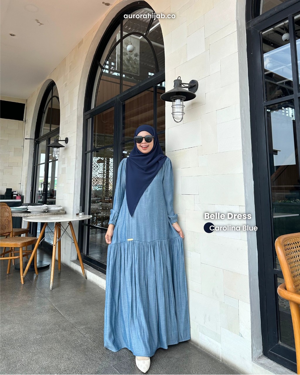 Bella Dress Carolina Blue