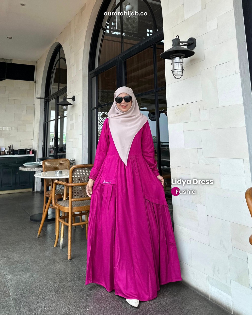 Lidya Dress Fushia