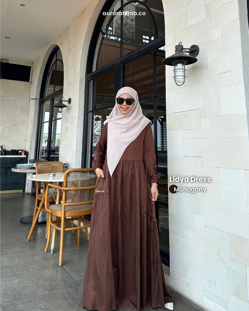 Lidya Dress Mahogany