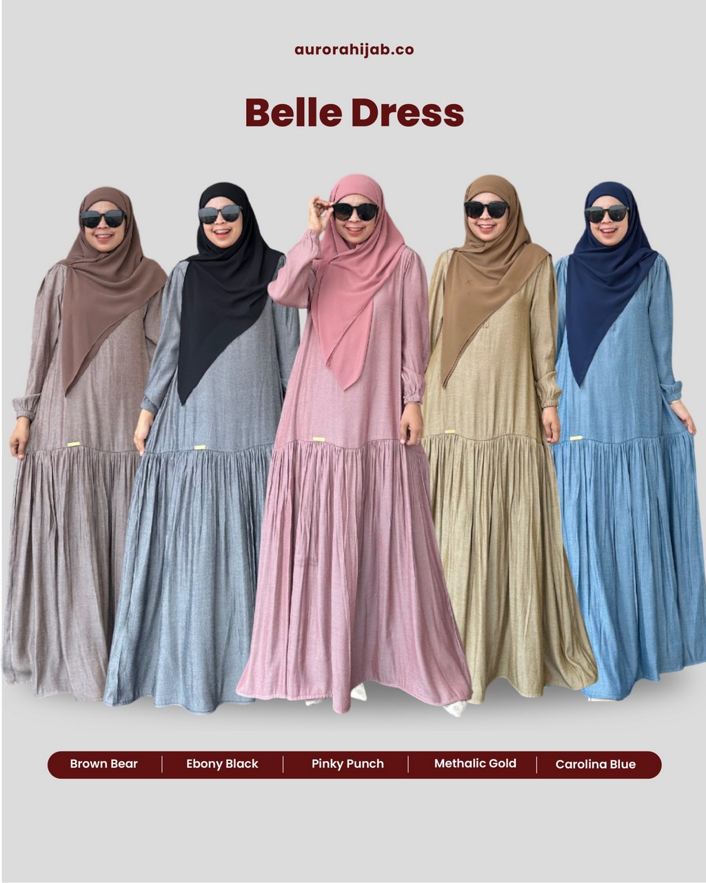 Pilihan Warna Belle Dress
