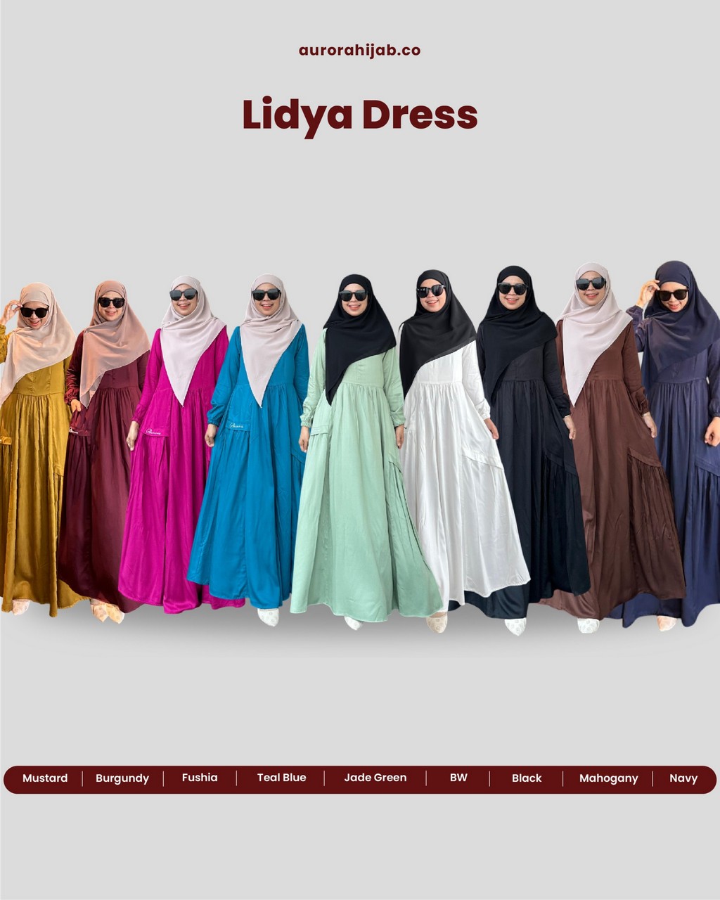 Pilihan Warna Lidya Dress