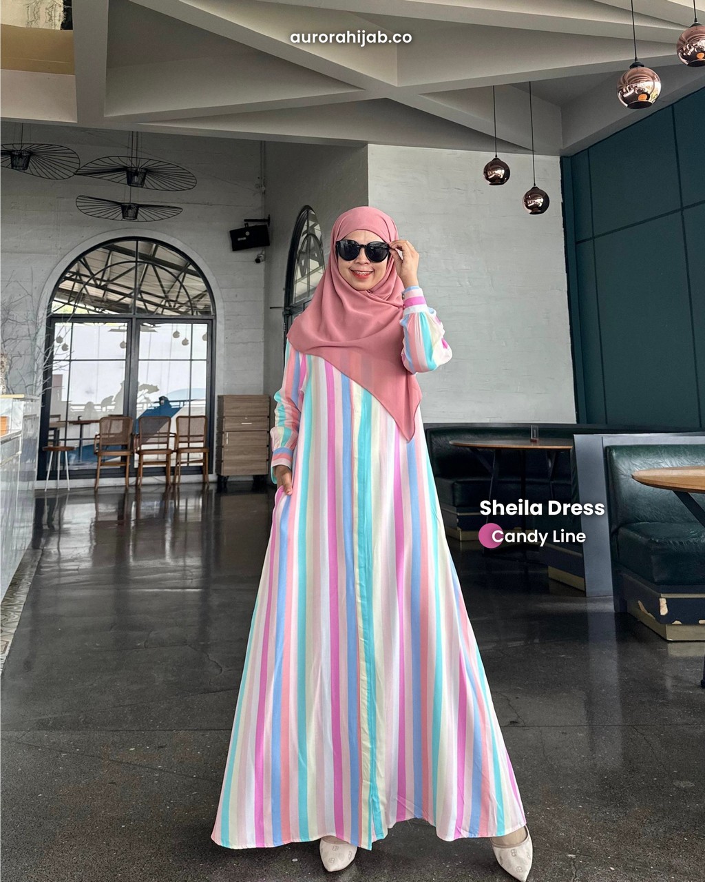 Sheila Dress Candy Line