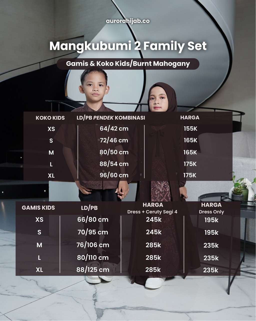 Ukuran Mangkubumi 2 kids