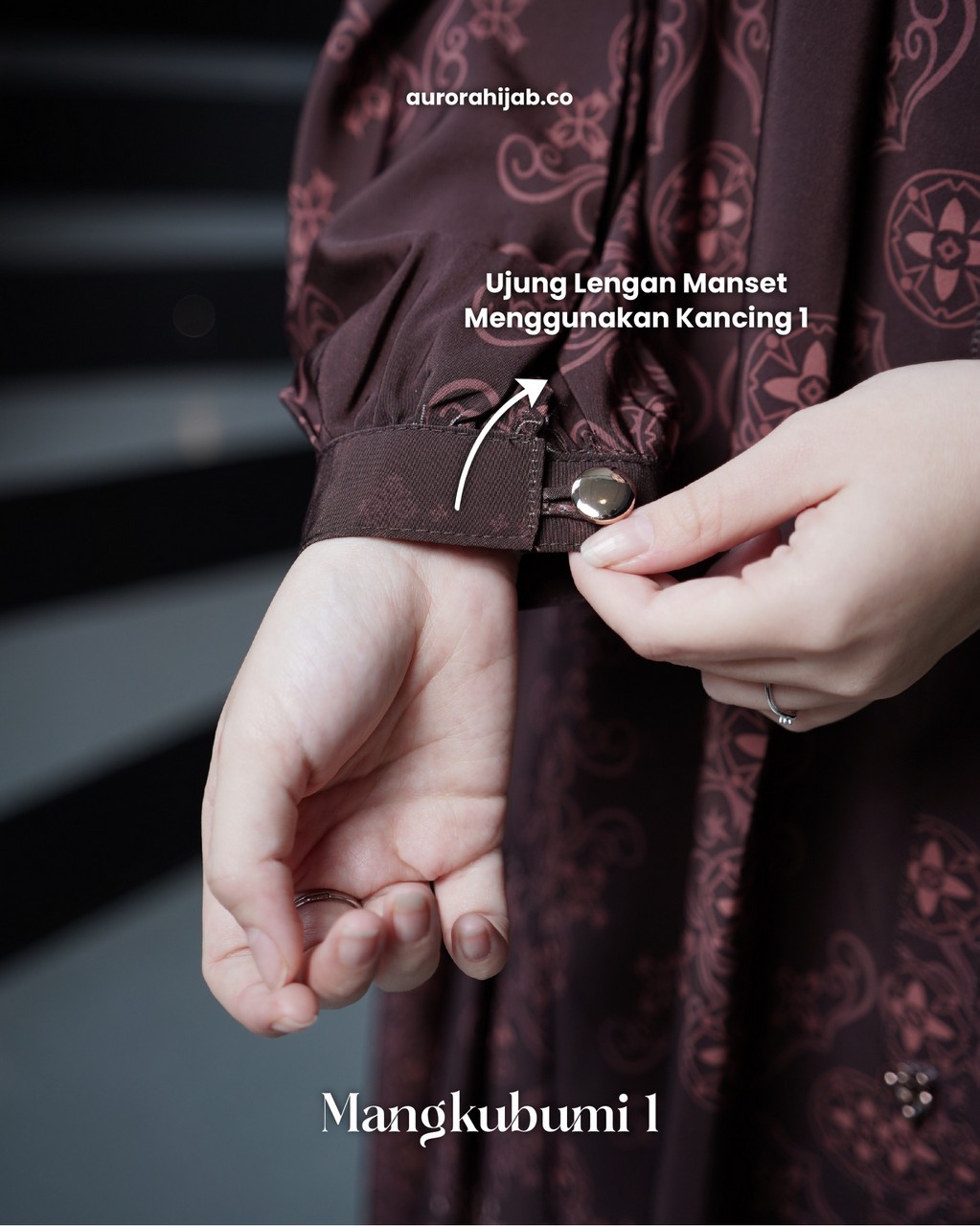 gamis mangkubumi 1 manset kancing
