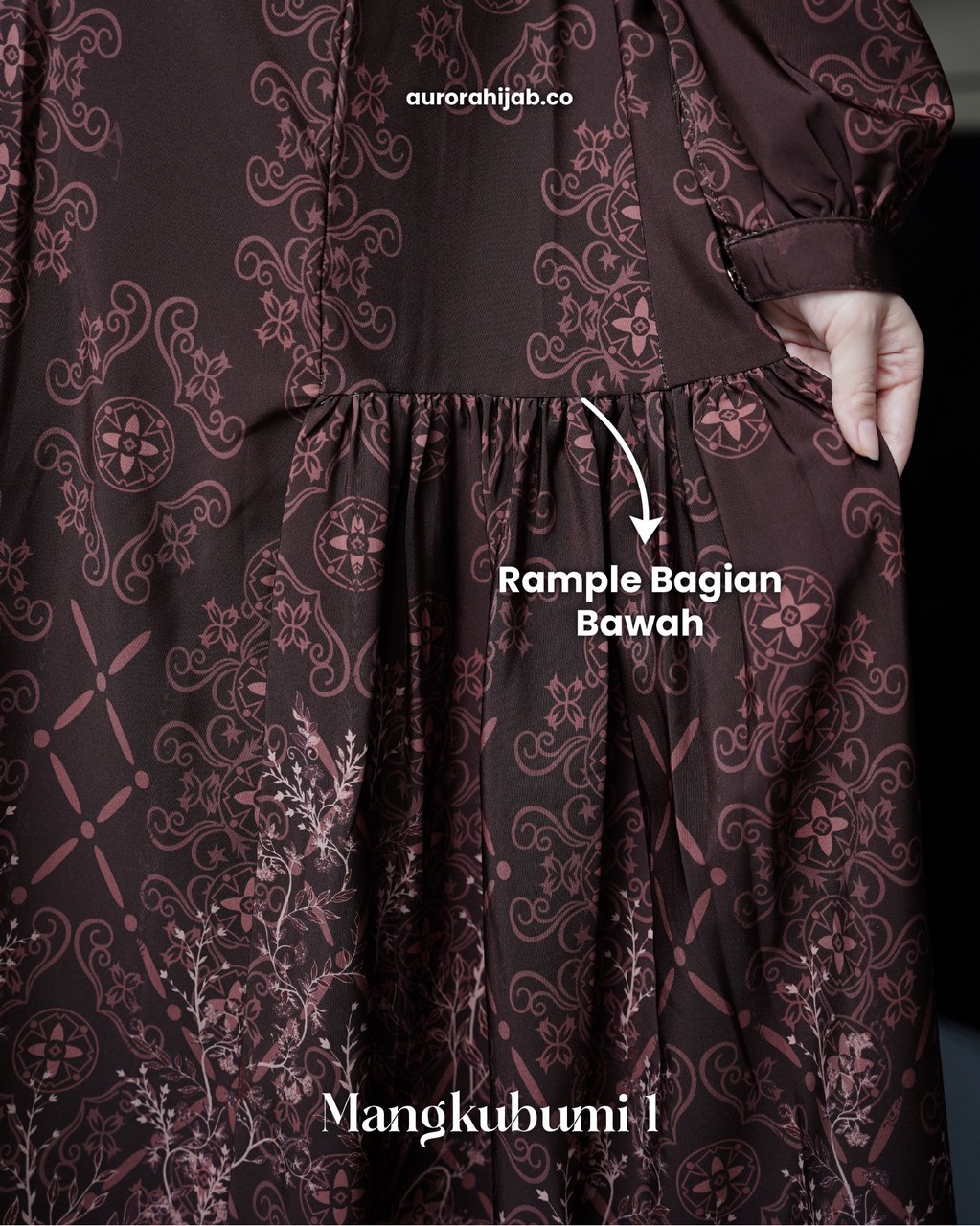 gamis mangkubumi 1 rample bawah