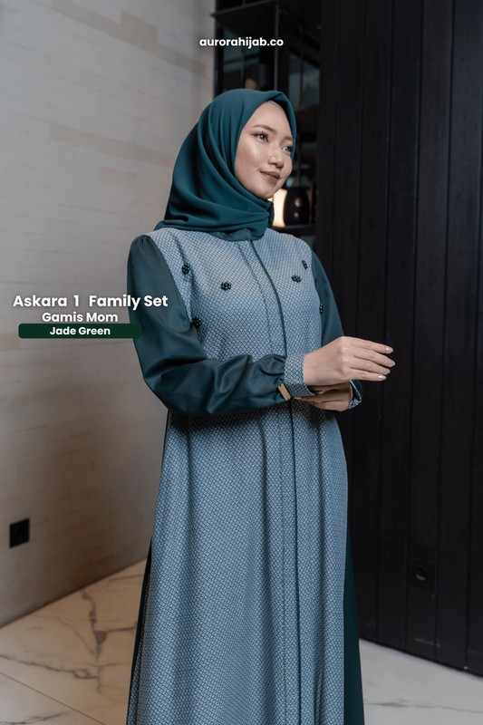 Detail Gamis Askara 1 Lengan