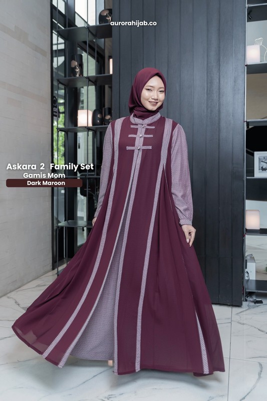 Detail Gamis Askara 2 Lebar