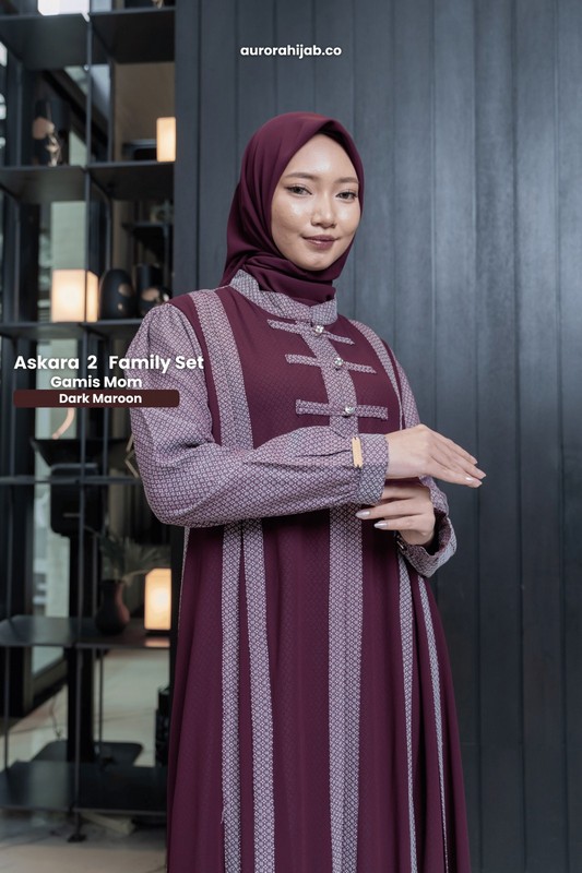 Detail Gamis Askara 2 Lengan