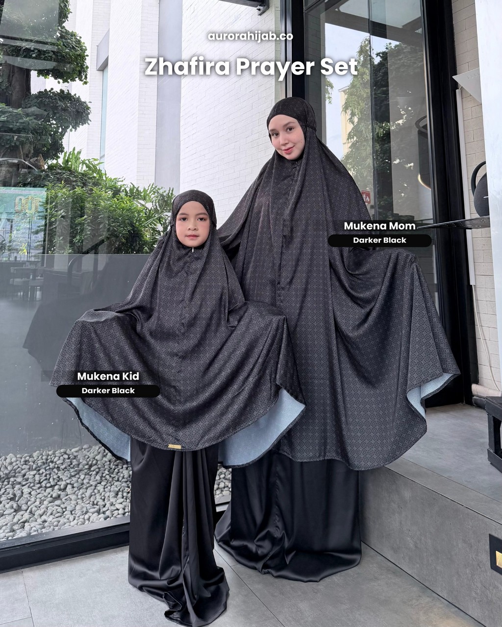 Zhafira Prayer Darker Black