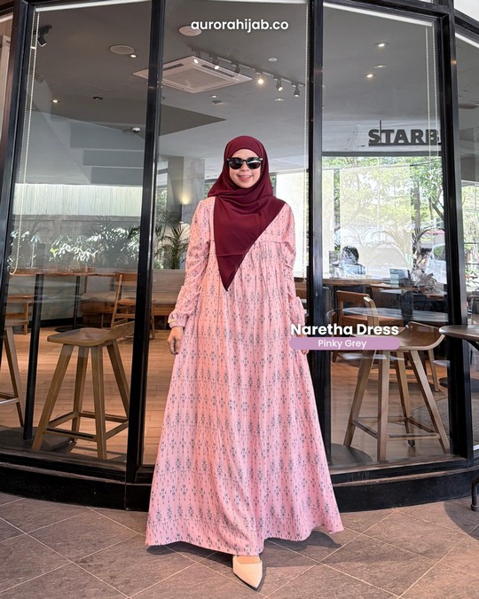 Naretha Dress Pinky Grey