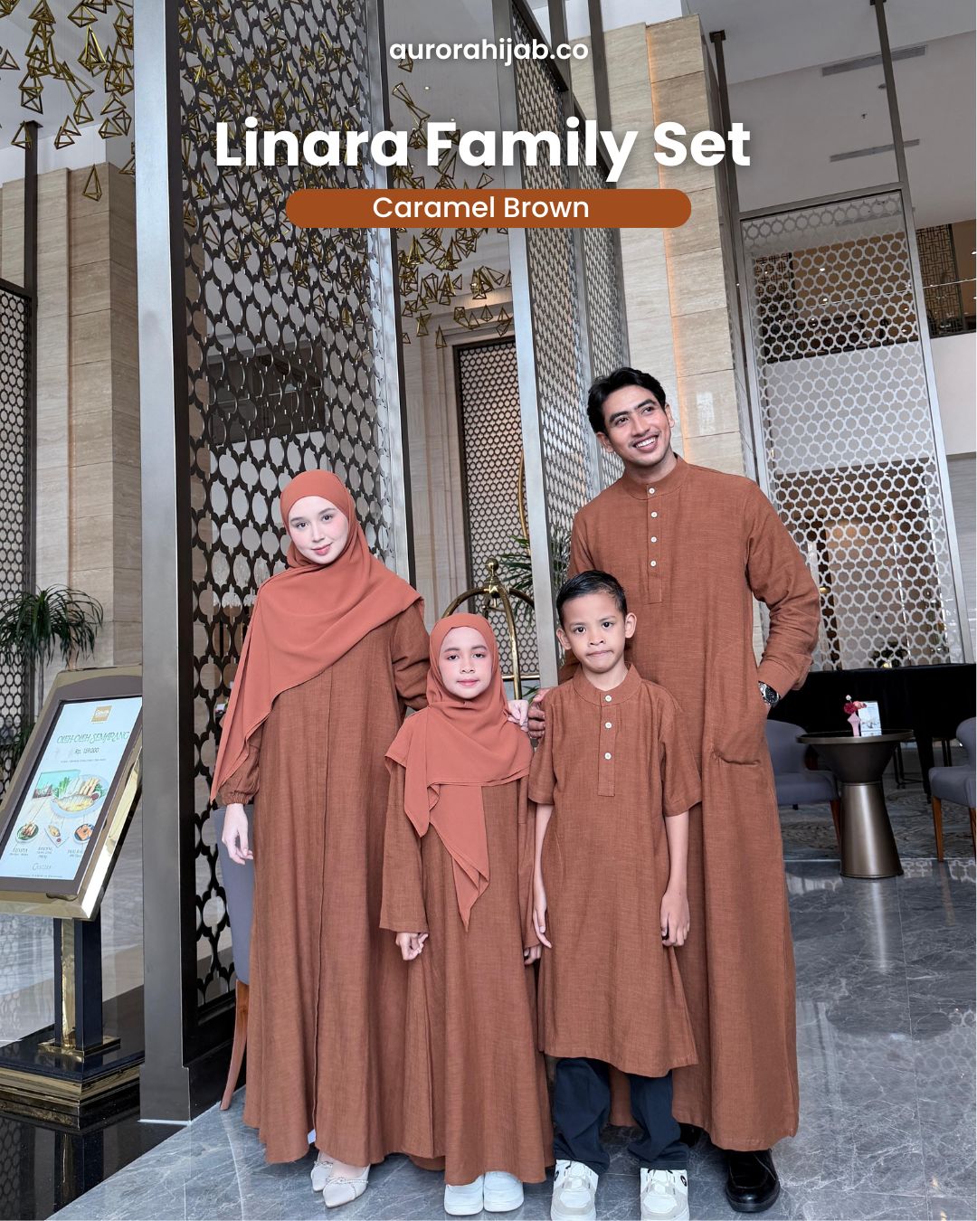 Linara Family Set Caramel Brown