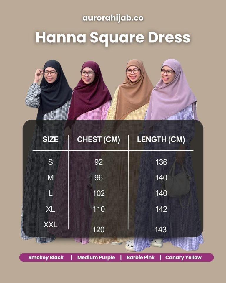 Ukuran Hanna Square Dress