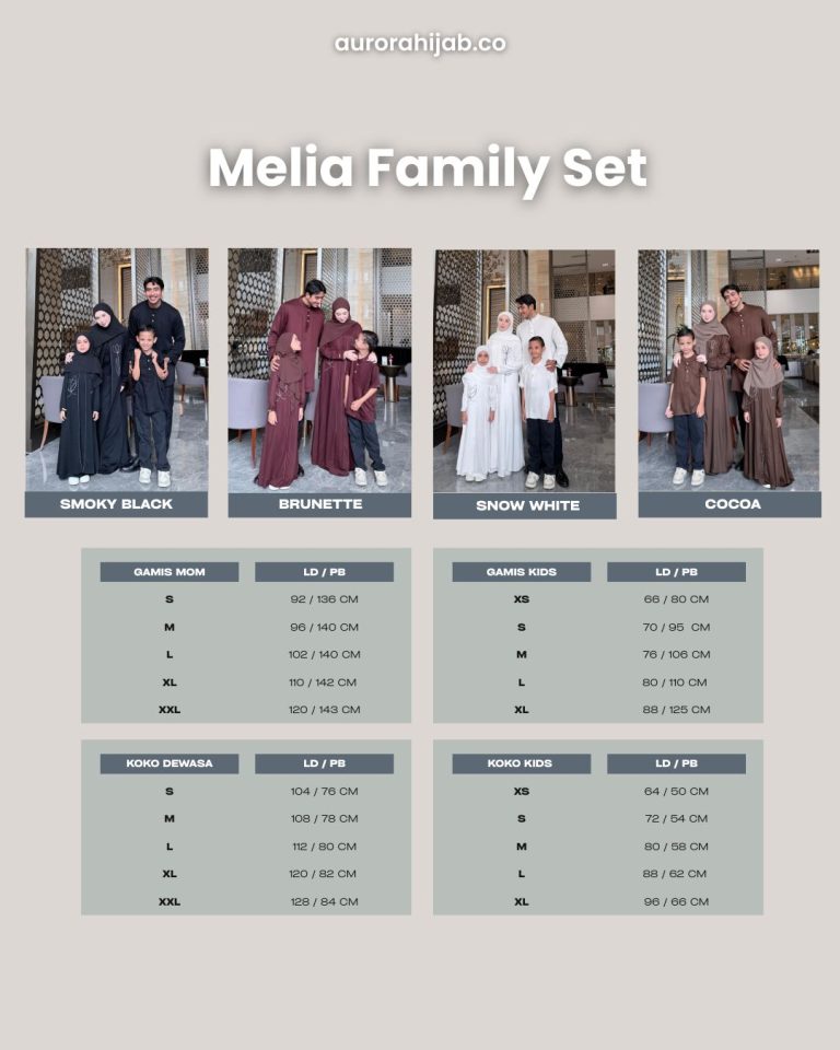 Ukuran Melia Family Set
