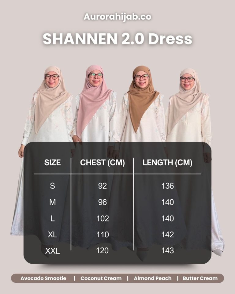 Ukuran Shannen Dress 2