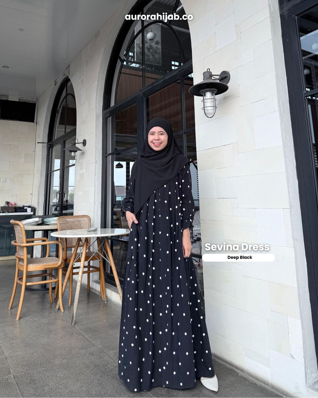 Sevina Dress Deep Black