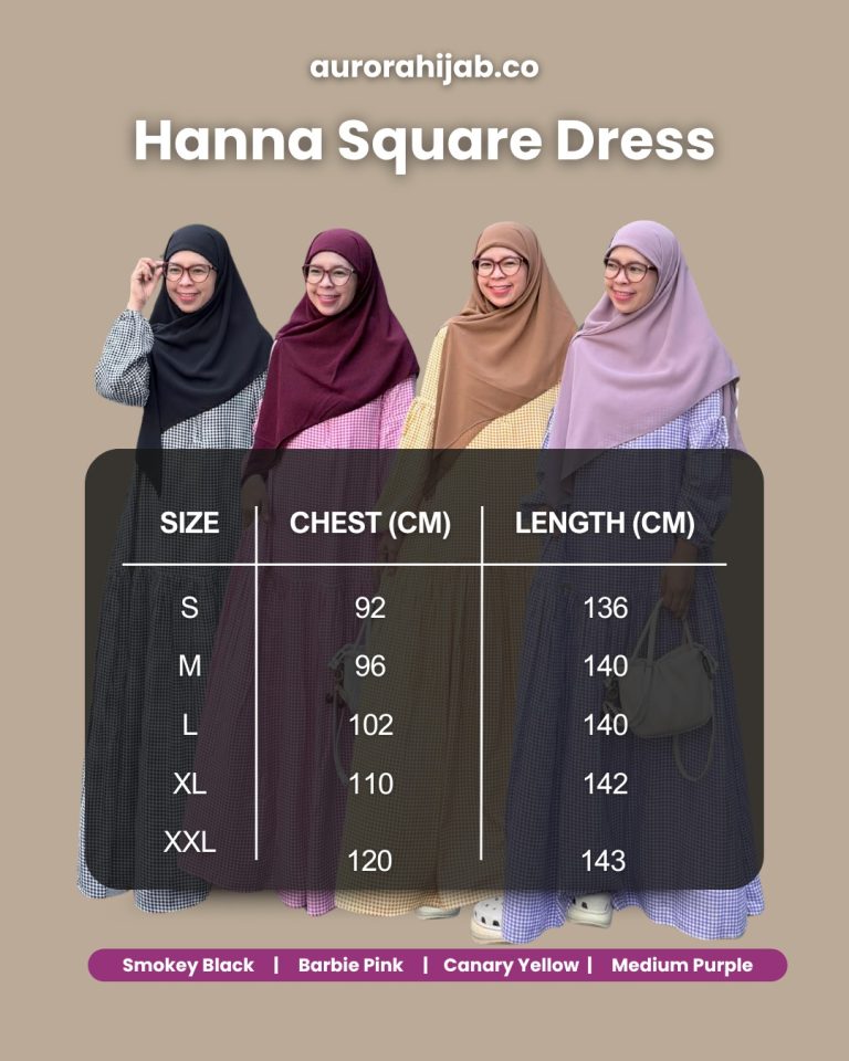 Ukuran Hanna Square Dress